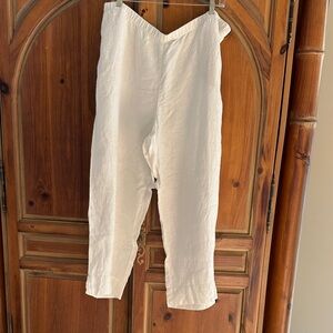 J. Jill Cream Ankle Pants